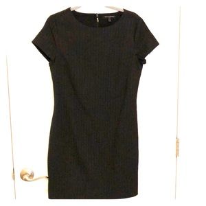 Banana republic dark grey pinstripe dress